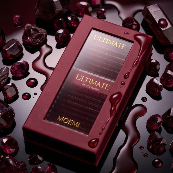 Rzęsy Bordowe – Moemi Ultimate Matte Ruby | Rzęsy w Kolorze Wina Mix