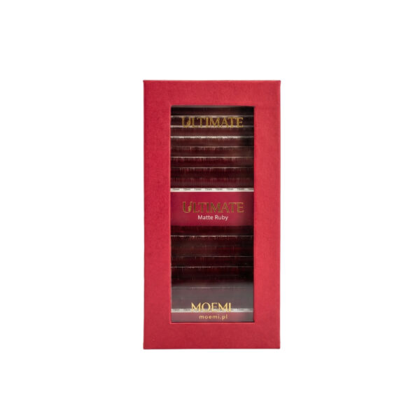 Rzęsy Bordowe – Moemi Ultimate Matte Ruby | Rzęsy w Kolorze Wina Mix