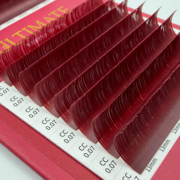 Rzęsy Bordowe – Moemi Ultimate Matte Ruby | Rzęsy w Kolorze Wina Mix