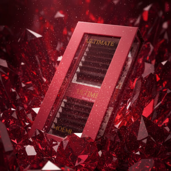 Rzęsy Bordowe Skręt V – Moemi Ultimate Matte Ruby Mix
