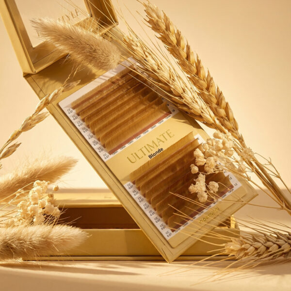 Rzęsy Jasno Brązowe Blond Skręt V – Moemi Ultimate Blonde Mix