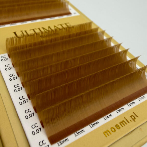 Rzęsy Jasno Brązowe Blond Skręt V – Moemi Ultimate Blonde Mix