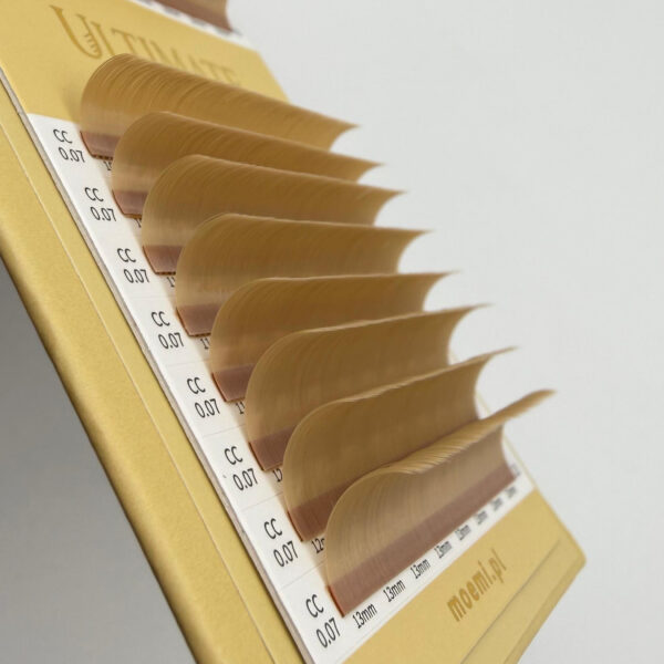 Rzęsy Jasno Brązowe Blond Skręt V – Moemi Ultimate Blonde Mix