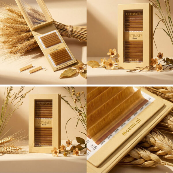 Rzęsy Jasno Brązowe Blond – Moemi Ultimate Blonde Mix