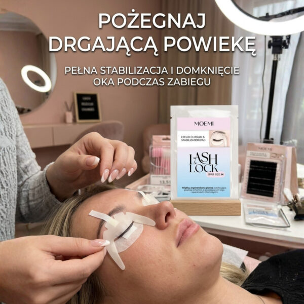 Moemi Lash Lock – Płatki Piankowe do Stabilizacji Drgającej Powieki
