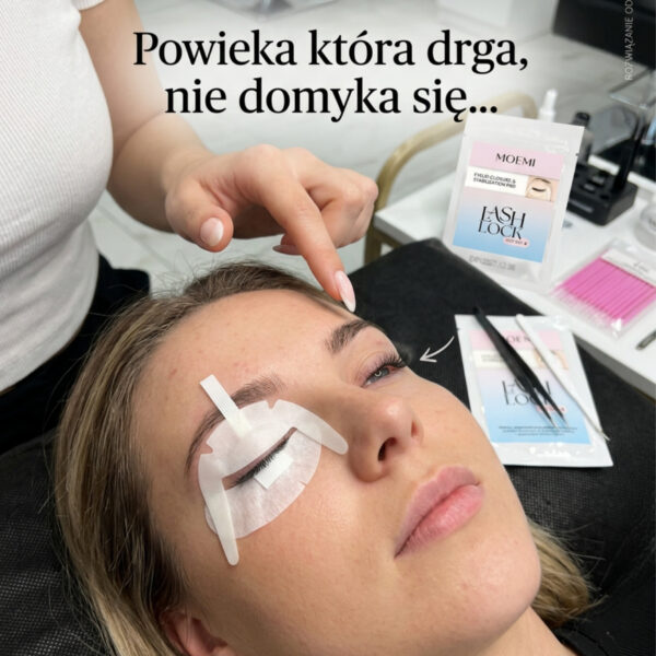 Moemi Lash Lock – Płatki Piankowe do Stabilizacji Drgającej Powieki