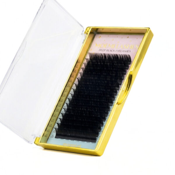 Rzęsy Czarne Deep Black Moemi Lashes MIX 6-13mm Skręt LC | LD