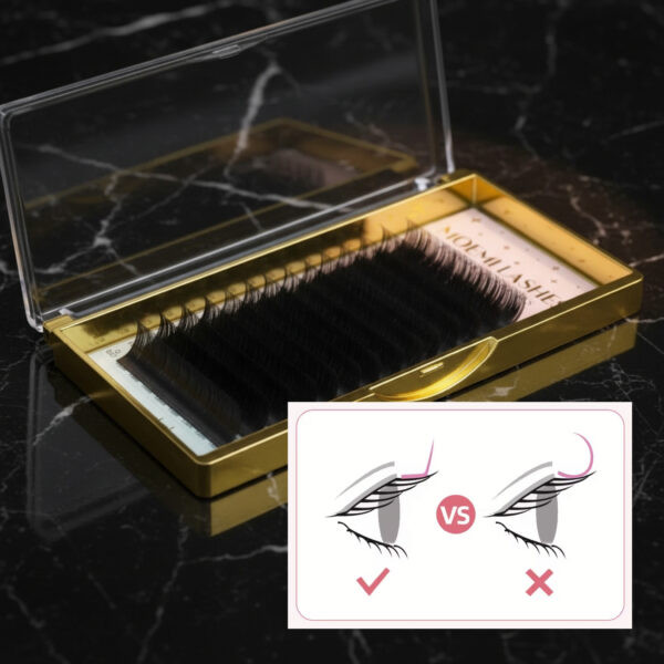 Rzęsy Czarne Deep Black Moemi Lashes MIX 6-13mm Skręt LC | LD