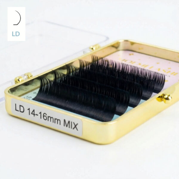 Rzęsy Deep Black Moemi Lashes Mini Mix 14-16mm LC | LD