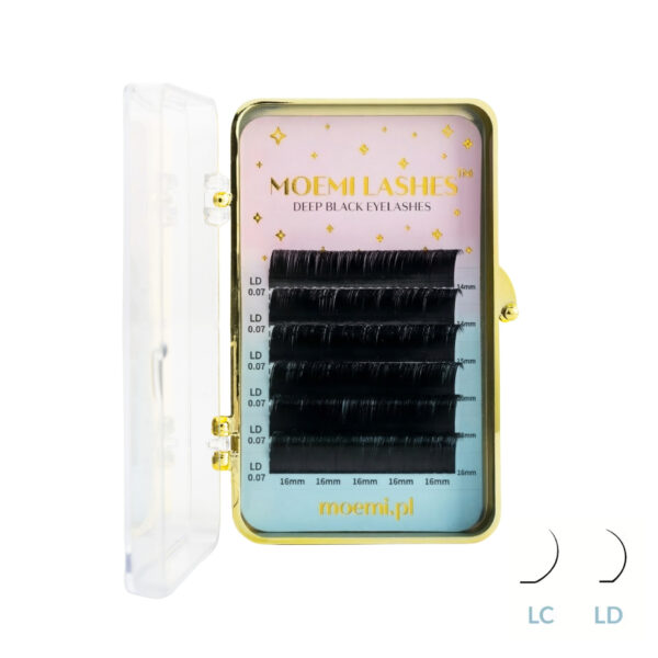 Rzęsy Deep Black Moemi Lashes Mini Mix 17-19mm LC | LD