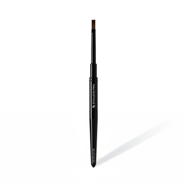 Szeroki Pędzelek do Żelu Prosty STALEKS PRO EXPERT NBE-08 (6 mm)