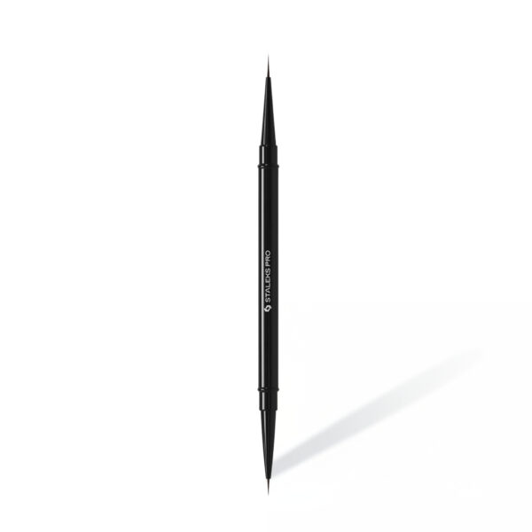 Pędzelek Dwustronny do Zdobień i Frencha STALEKS PRO NBE-01/03 (7 mm / 10 mm)