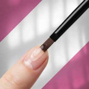 Dwustronny Pędzelek do Żelu STALEKS PRO EXPERT NBE-06/10 (11 mm / 7 mm)
