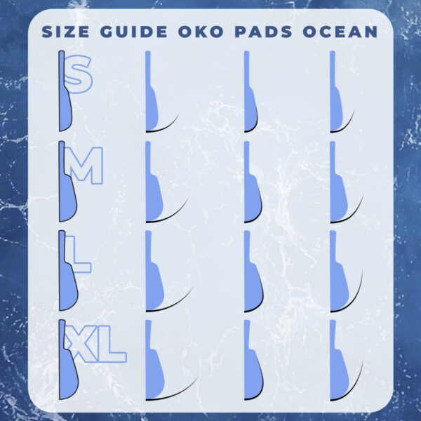 Wałki do laminacji rzęs Ocean OKO Lash&Brow - Zestaw 4 pary