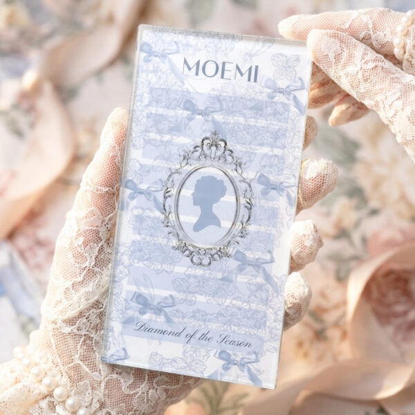 Szklany Holder Moemi – Diament Sezonu – Podstawka pod rzęsy z brokatem (Lash Plate)