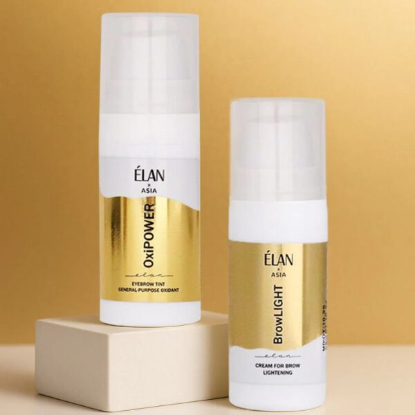 ELAN BrowLIGHT + OxiPOWER System Rozjaśniania Brwi – Profesjonalne Rozjaśnianie, Naturalny Efekt, Precyzyjna Kontrola Koloru