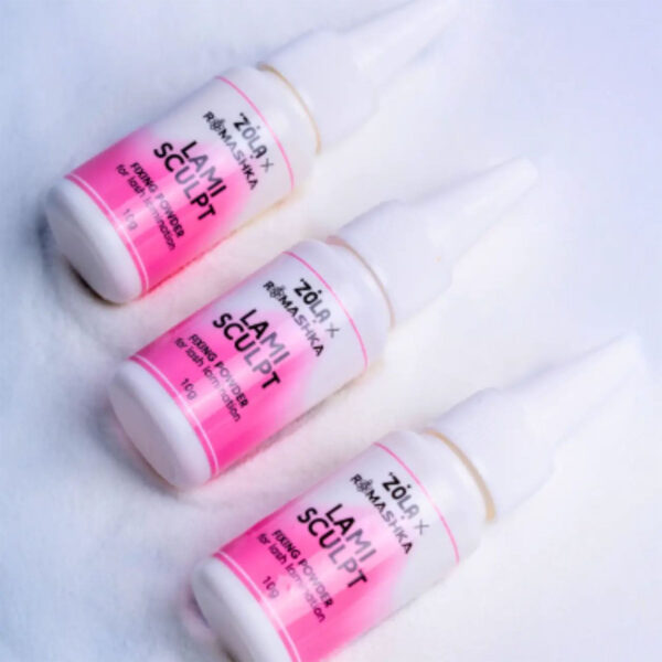 ZOLA x Romashka LamiSculpt Fixing Powder 10g – Proszek Utrwalający do Laminacji Rzęs Bez Kleju, Profesjonalny Lash Lift