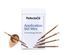 RefectoCil Application Set Mini Rose Gold – Zestaw do Henny Brwi i Rzęs, Miseczki + Aplikatory z Grzebykiem