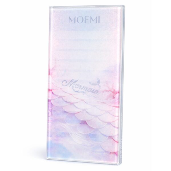 Szklany Holder Moemi MERMAID - Podstawka pod Rzęsy z Brokatem (Lash Plate)