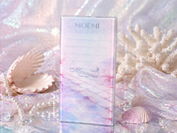 Szklany Holder Moemi MERMAID - Podstawka pod Rzęsy z Brokatem (Lash Plate)